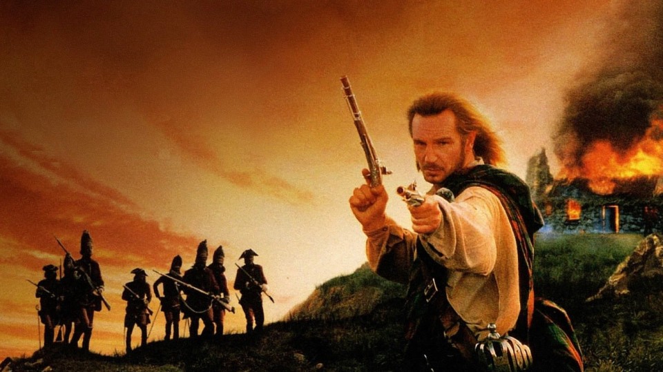 Liam Neeson jako Rob Roy.